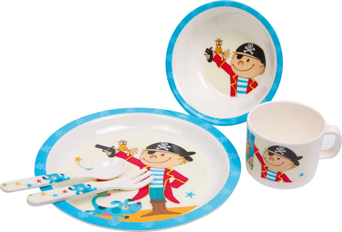 small foot Children's Tableware (3 pcs), Pirate - image 1