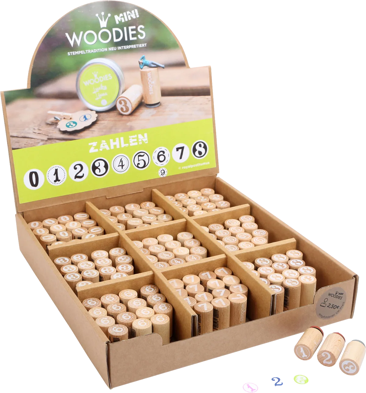 small foot Display Stamps (135 pcs), Numbers - image 1