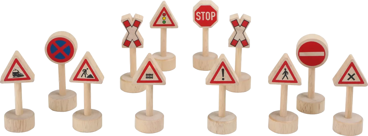 small foot Road signs for Railway (12 pcs) - image 1