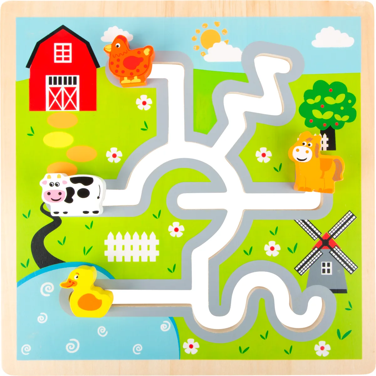 small foot Push Puzzle, Farm - image 1