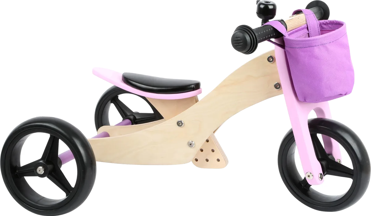 small foot Balance bike 2 in 1, Trike / Pink - image 1