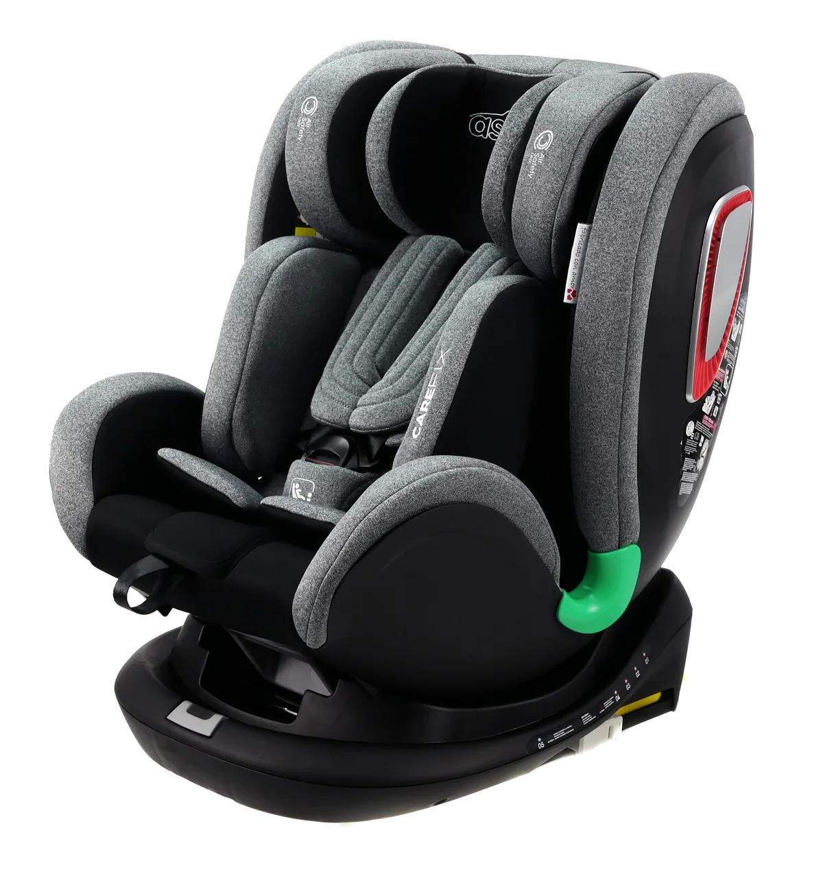 Asalvo Car Seat 0-18 kg. and 360 degree rotation, Care Fix, Grey - image 1