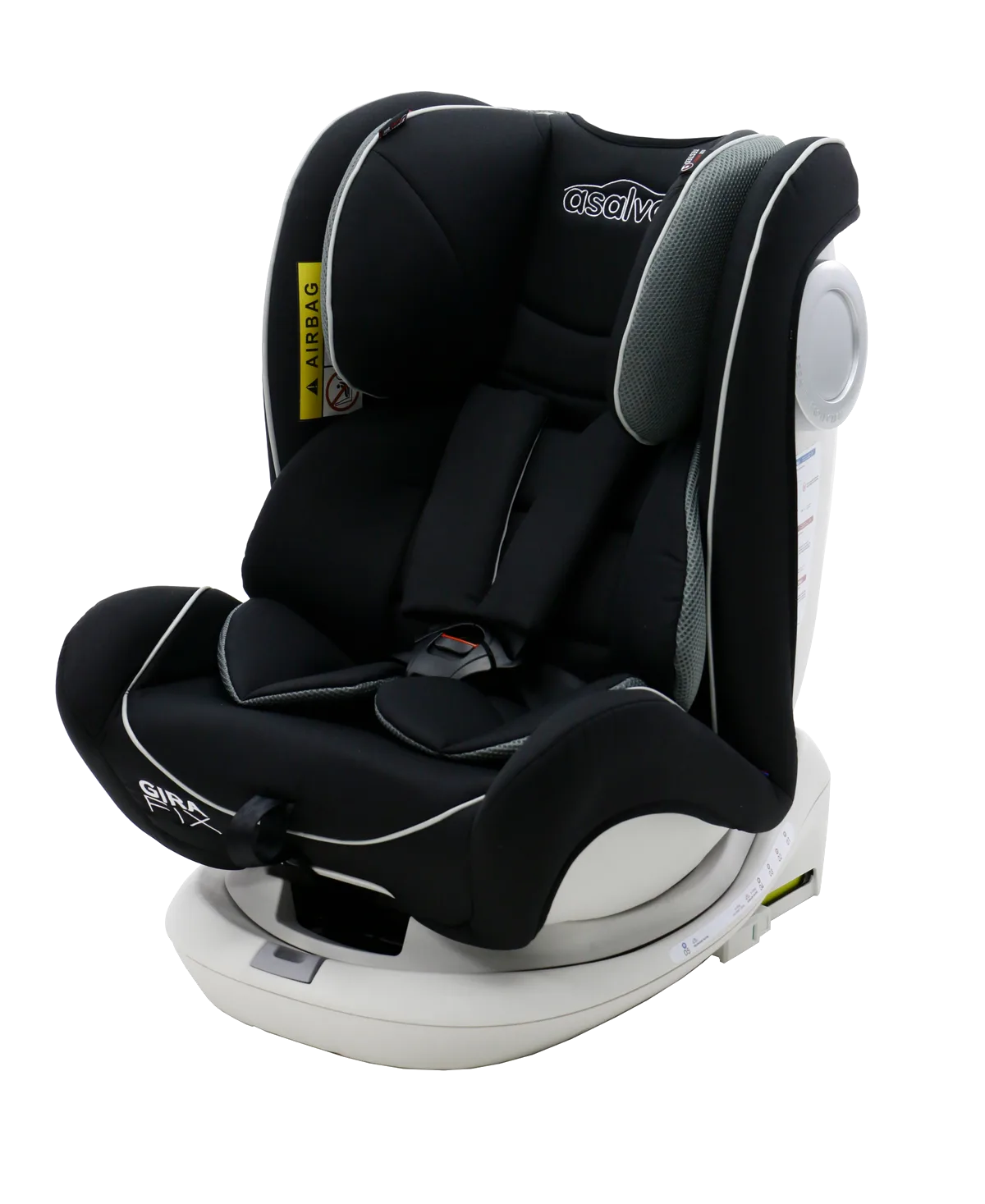 Asalvo Car Seat 0-36 kg. and 360 degree rotation, Gira Fix, Black - image 1