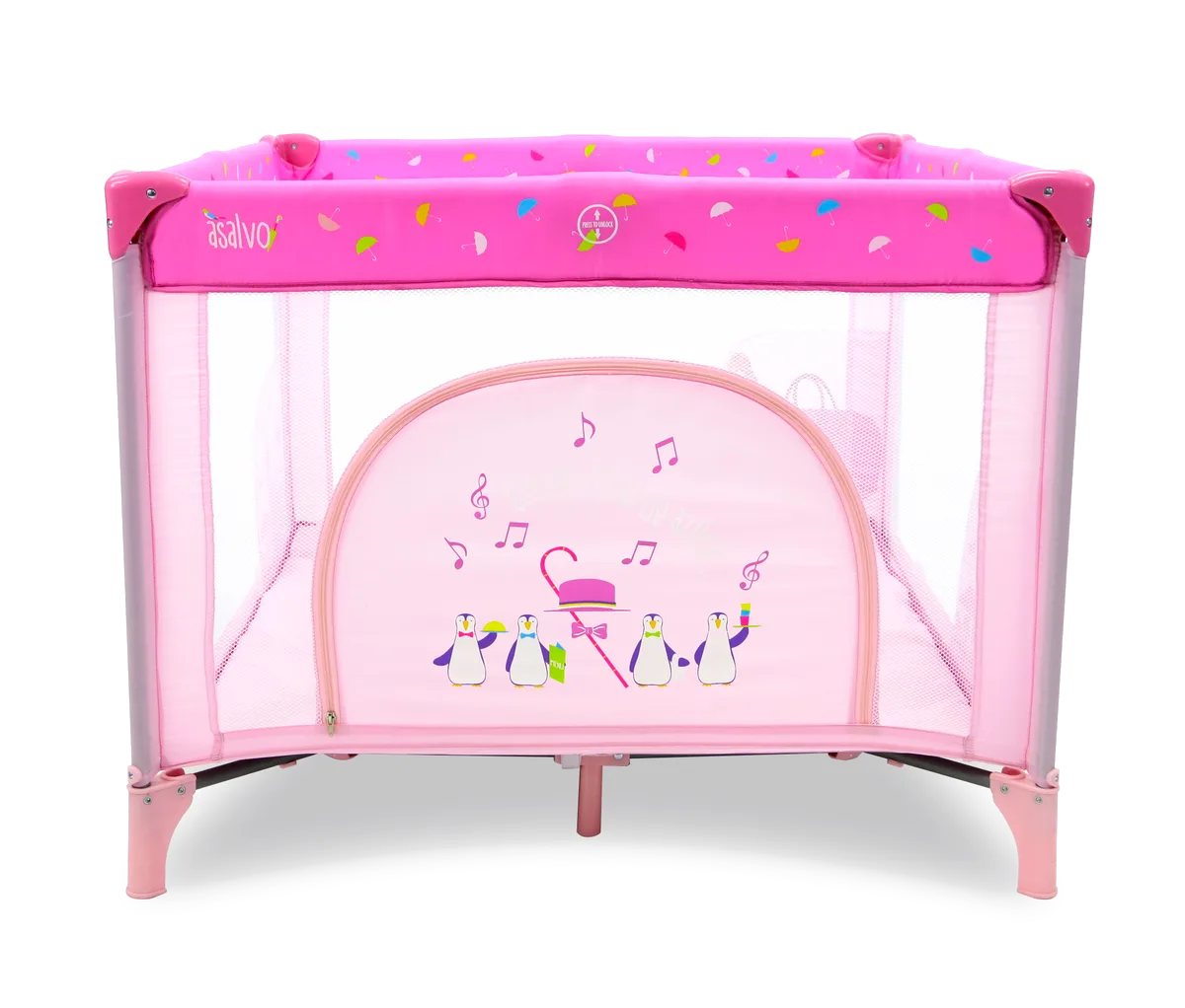 Asalvo Playpen London 99x99 cm, Pink - image 1