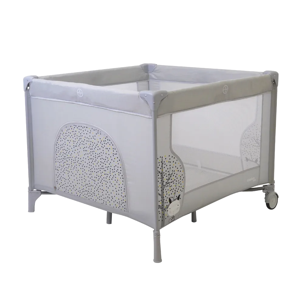Asalvo Playpen Nordic 99x99 cm, Grey - image 1