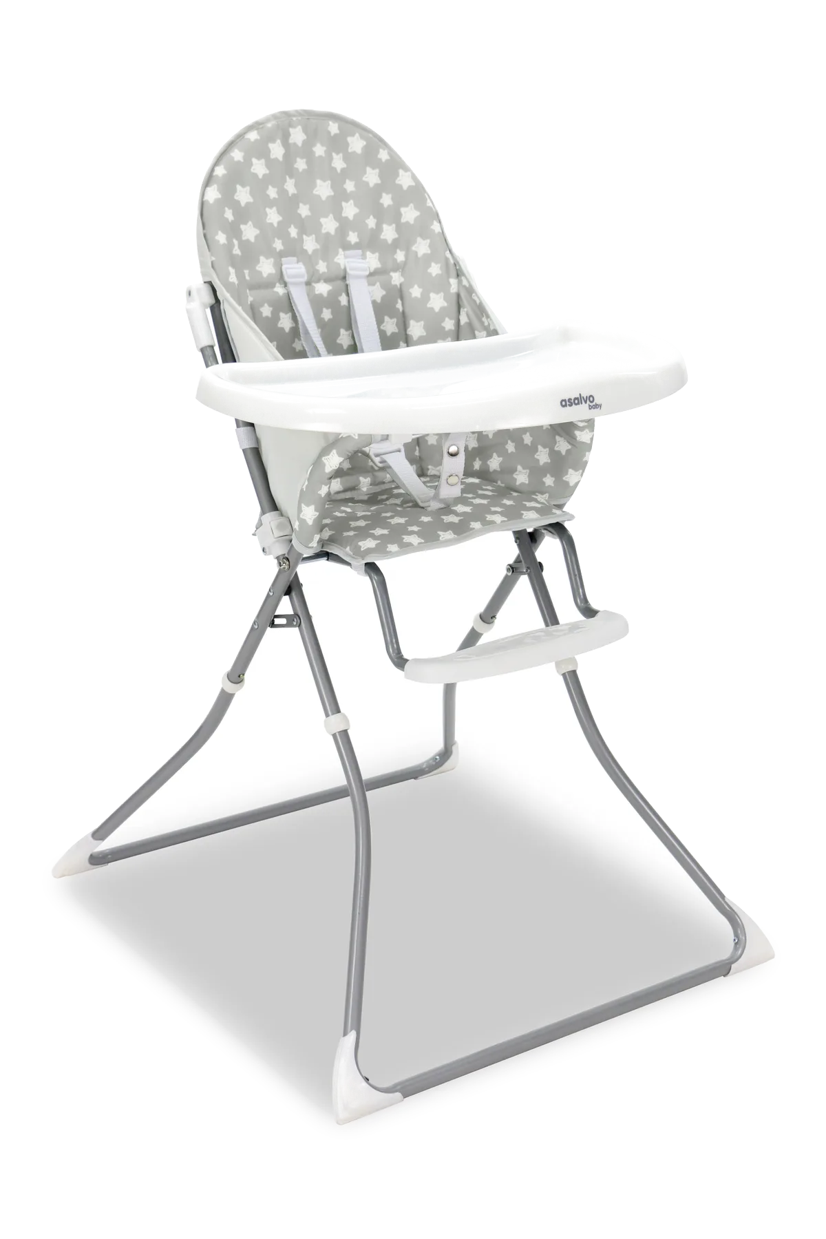 Asalvo High Chair Quick, Grey Stars - image 1