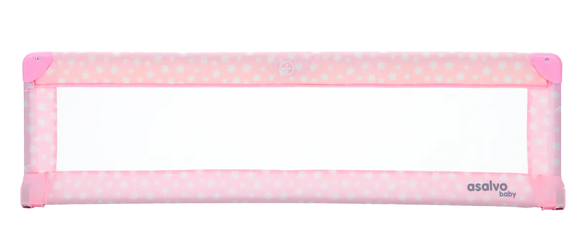 Asalvo Bed Guard 150 cm, Pink Stars - image 1