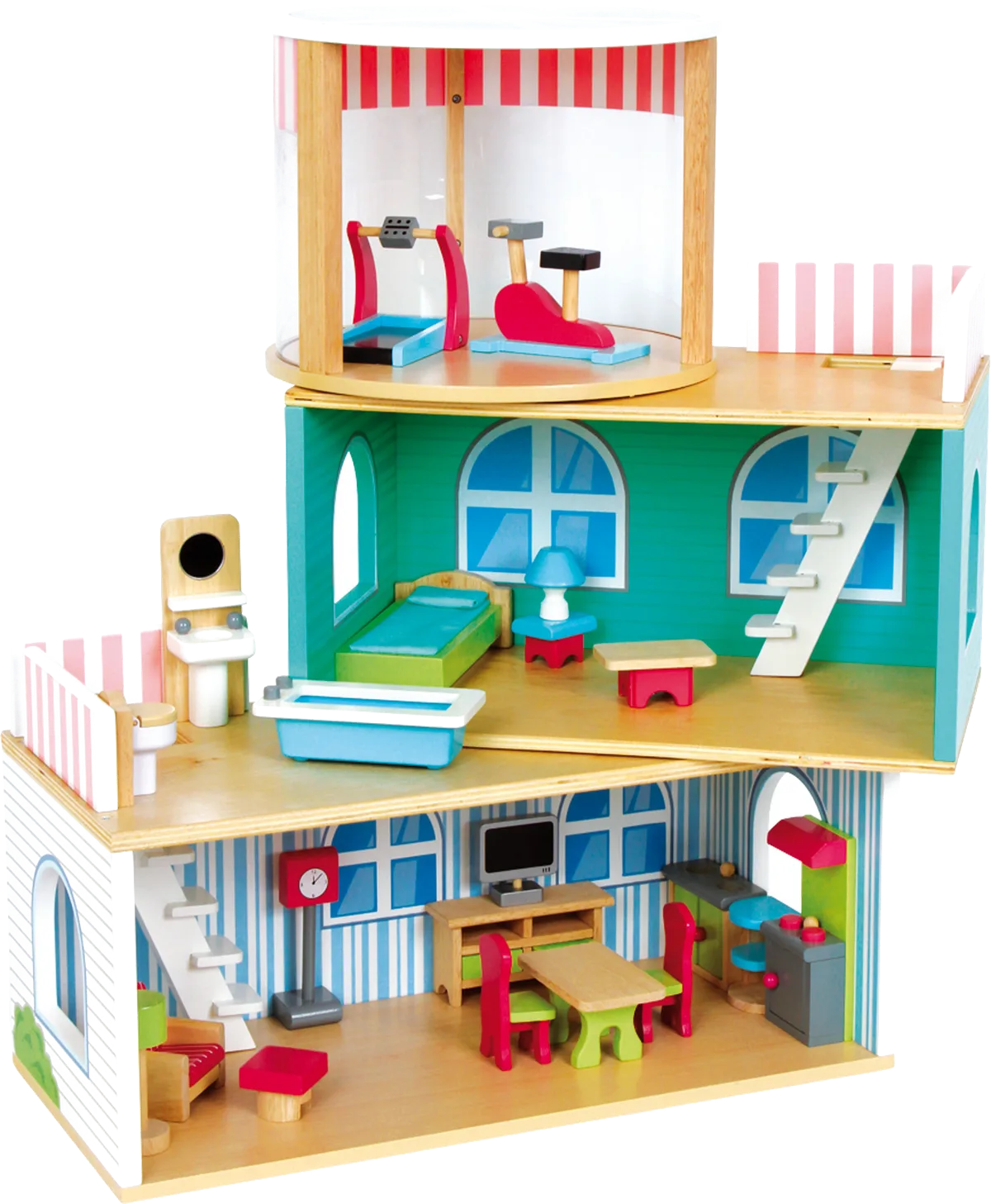 small foot Doll's House with Split-Level Floors - image 1