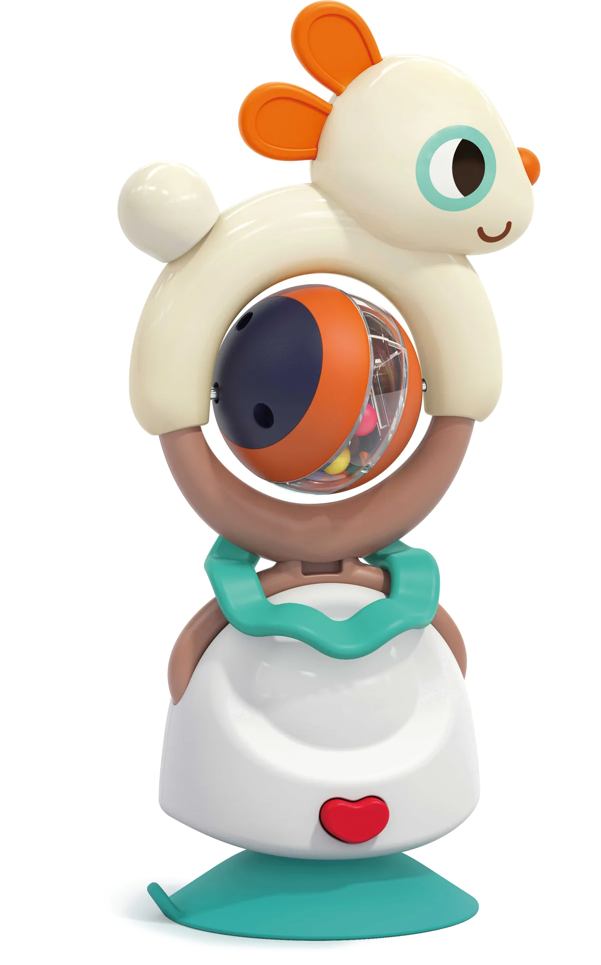 Kinder and Kids Rattle (2 in 1), Naughty rabbit with rotation - image 1