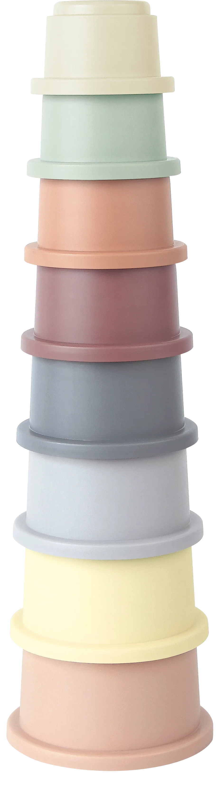 Kinder and Kids BIOplast bath toy stacking cup with hole (8 pcs.) - image 1
