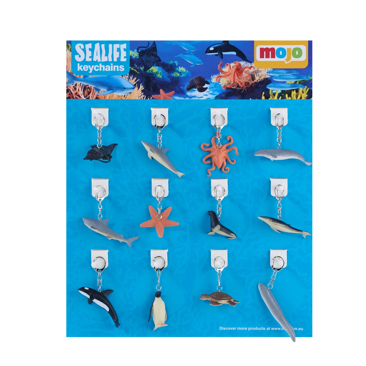 Mojo Display Keychain (36 pcs.), Sea Animals - image 1