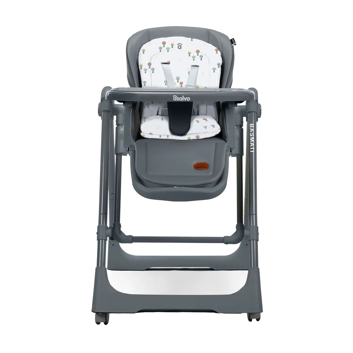 Asalvo High Chair Basmati 2-in-1, Grey - image 1