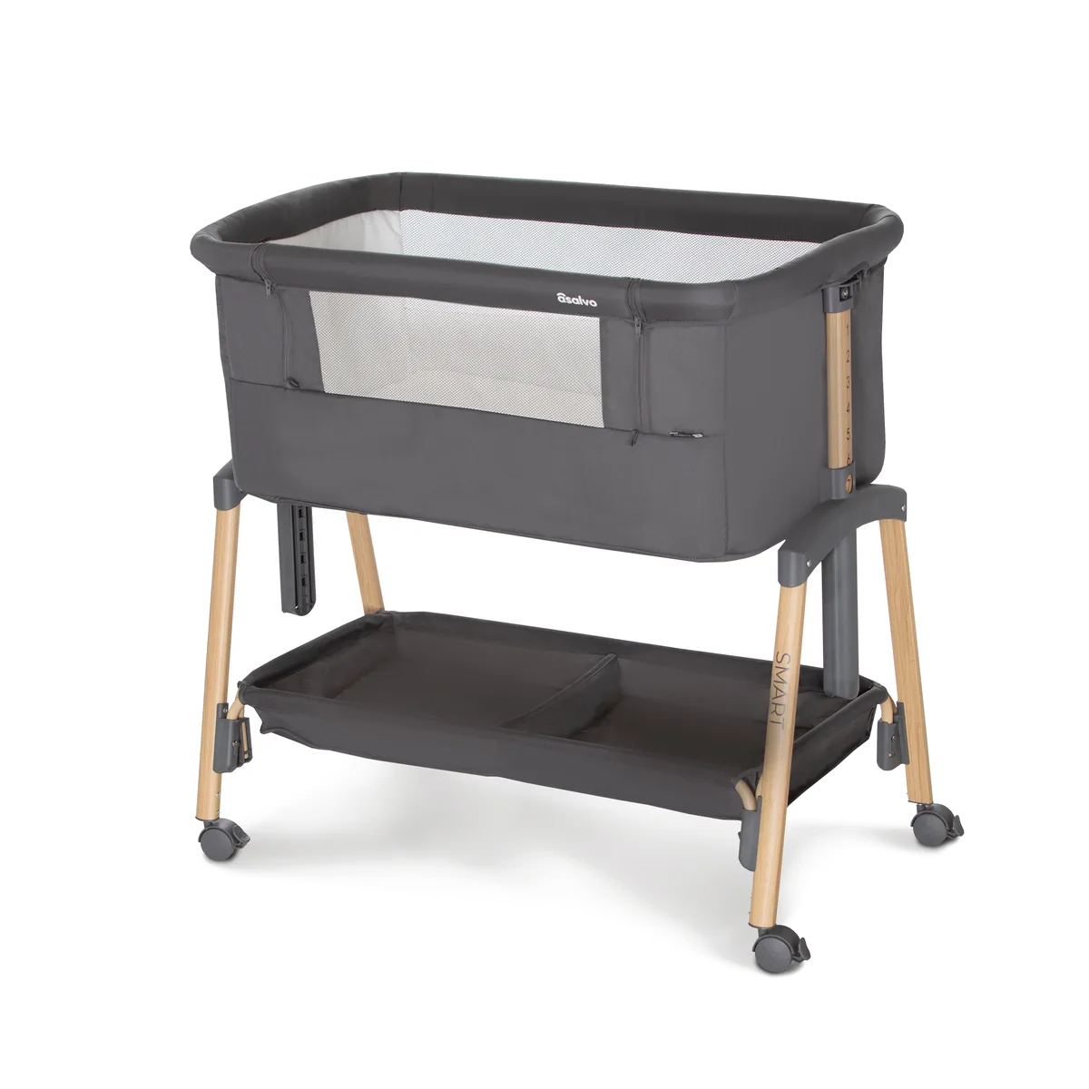 Asalvo Mini Bed Smart, Grey - image 1