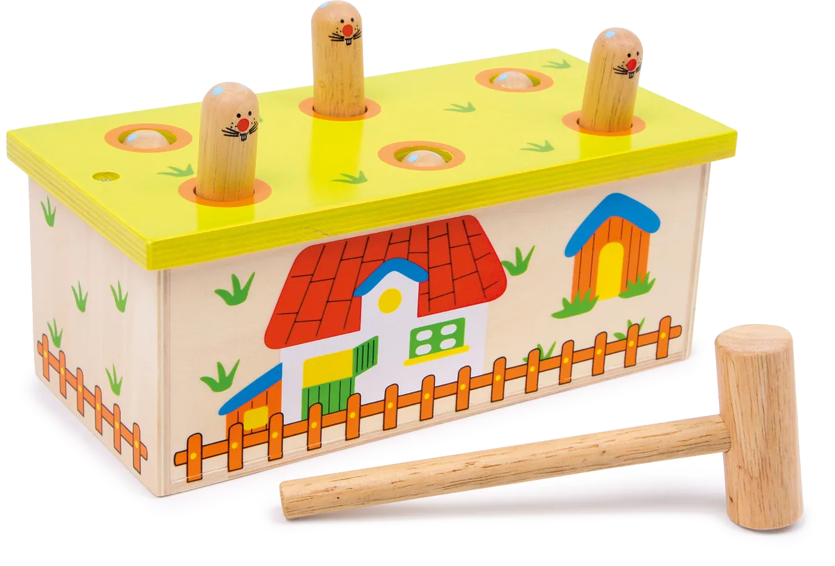 small foot Hammering Board, Hit the Worm - image 1