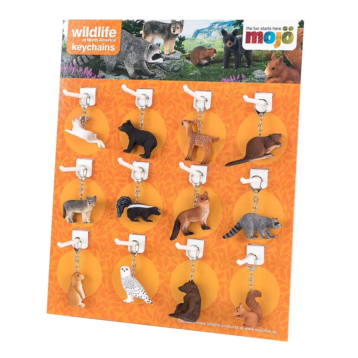 Mojo Display Keychain Wood (36pc), Wildlife - image 1