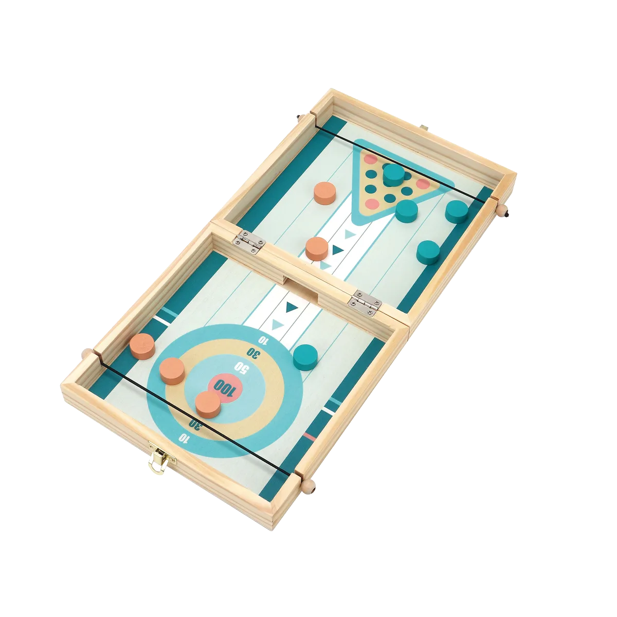 Kinder and Kids ICE HOCKEY BOWLING 2-IN-1 GAME BOX - image 1