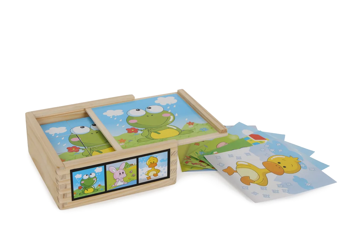 small foot Jigsaw Puzzle with Blocks, Animal Friends - image 1