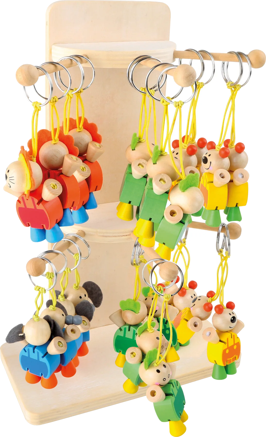 small foot Display Keyrings (24 pcs.), Flexible Animals - image 1
